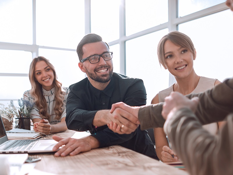 young family goes for a walk mobile photo